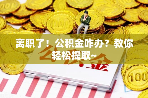 寿县离职了！公积金咋办？教你轻松提取~